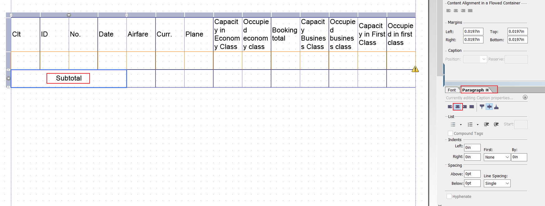 13.Adobe Form_单元格内容居中